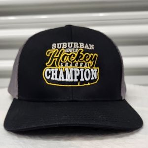 Pacific Headwear Suburban Adult Hockey League Champion Snapback Hat Mesh Cap